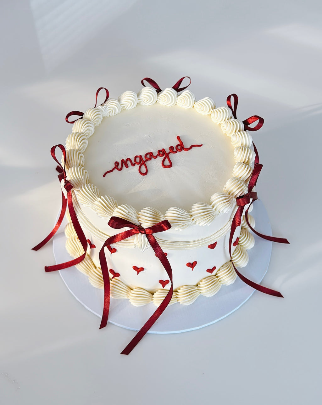 Red Bow Vintage Cake Sydney