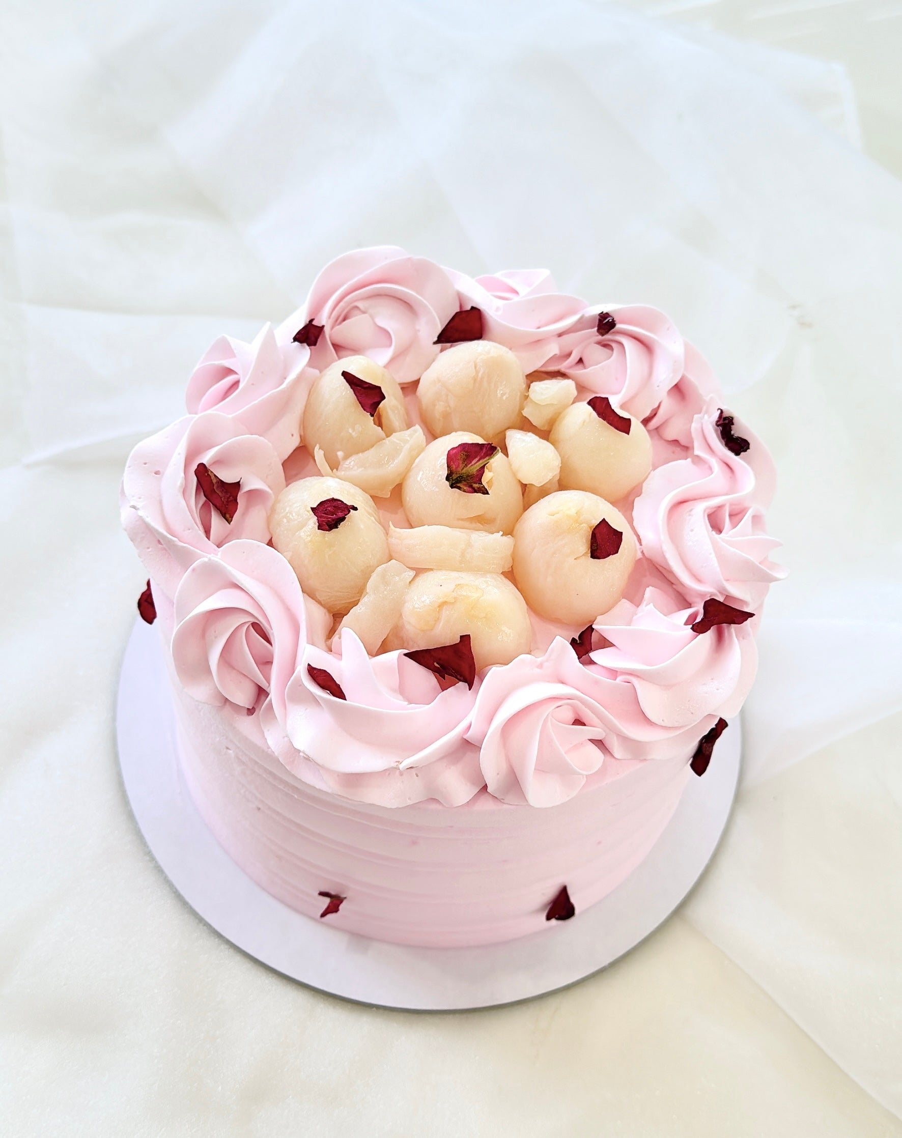 Rose and Lychee Cake