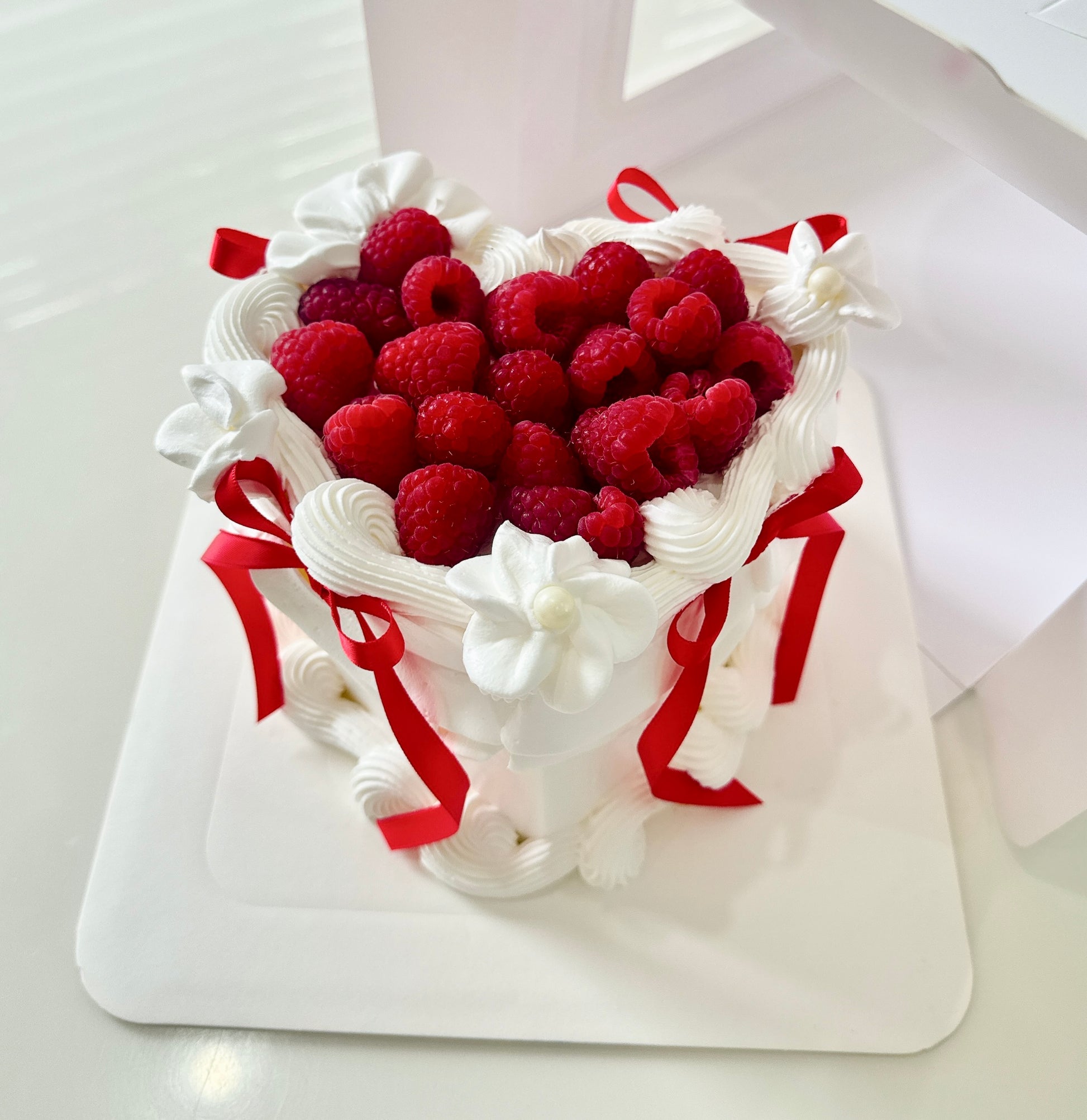 Heart Raspberry Vintage Cake Sydney