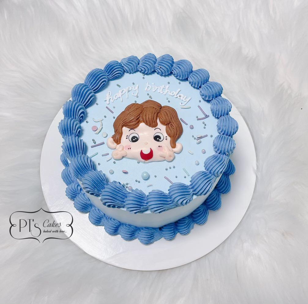 Baby Boy Sticker cake