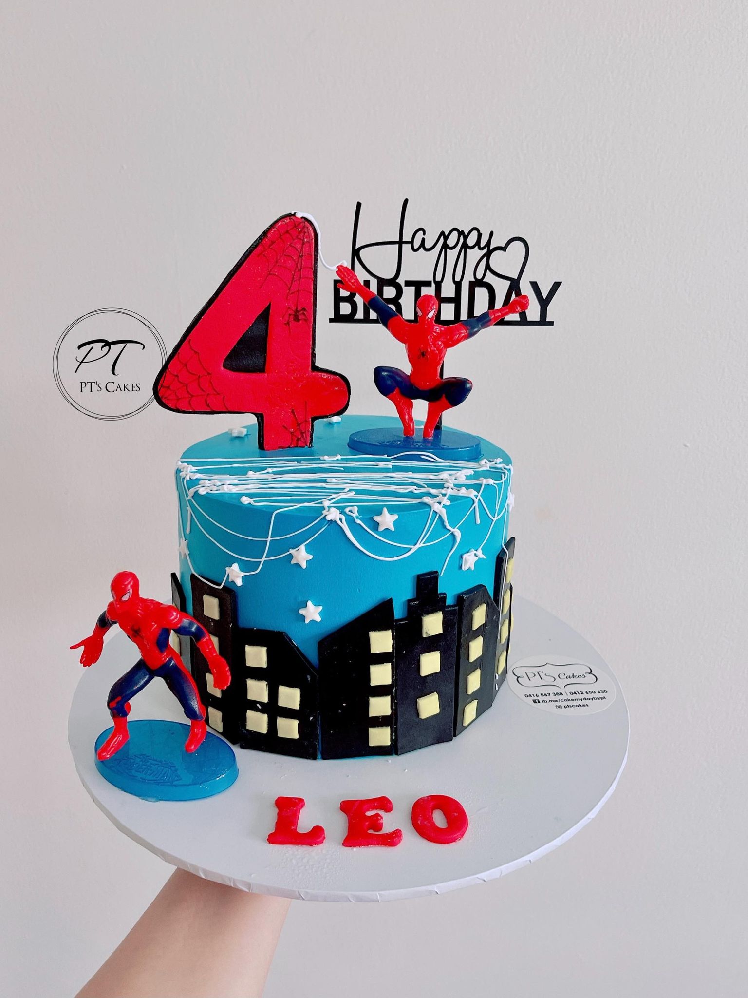 Spider man cake
