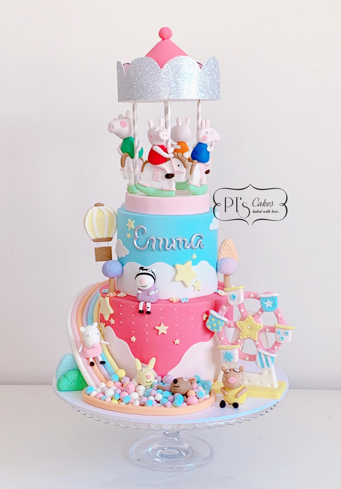 Peppa Pig Theme Park Cake