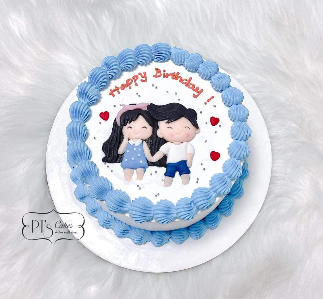 Couple Sticker cake